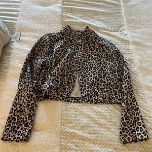 Deb leopard blazer